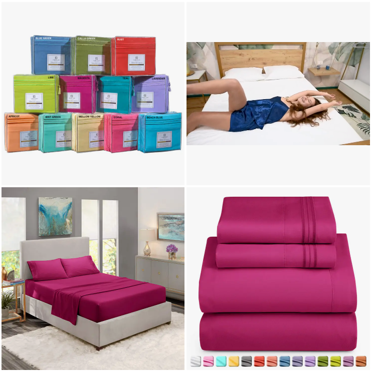 Queen-Premier 1800 4 PC Sheet Set