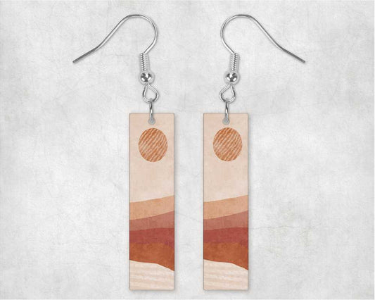 Desert Sun Bar Earrings