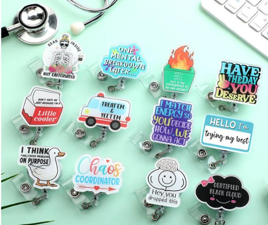 Funny Emotional Badge reel-Assorted Designs