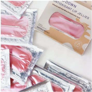 Antioxidant Lip Mask with Hyaluronic Acid - 8 Pack Wine Down