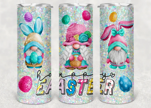 20 oz  Granny Gnome Happy Easter Skinny Tumbler