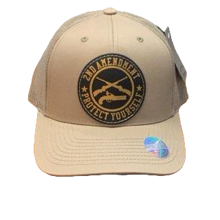 2nd Amendment Leather Patch 6 Panel Mesh Cap