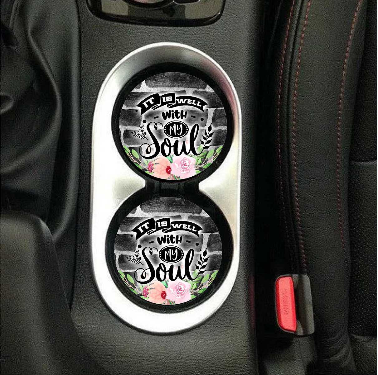 It Is Well With My Soul Car Coasters