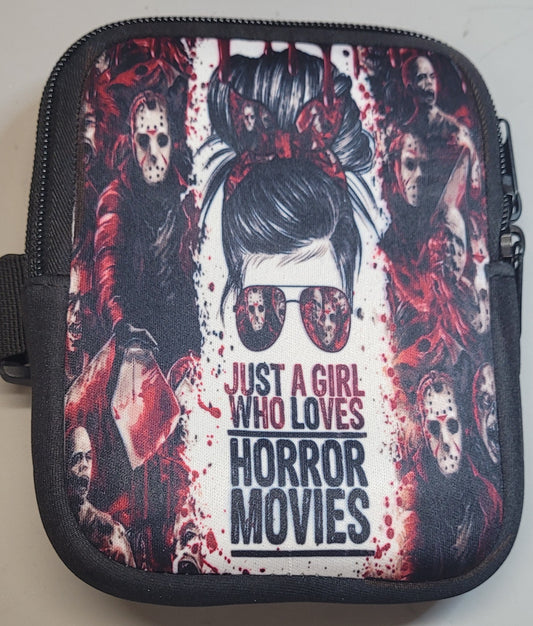 Just A Girl Who Loves Horror Movies 40oz Tumbler Pouch/Arm Band