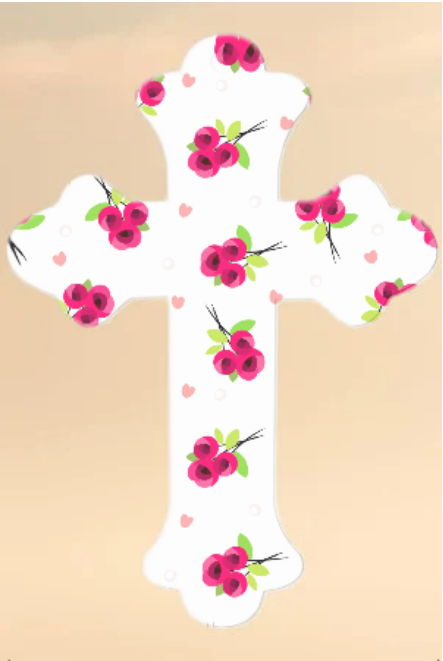 Set of Two Laminated Cross Bookmarks with Tassel