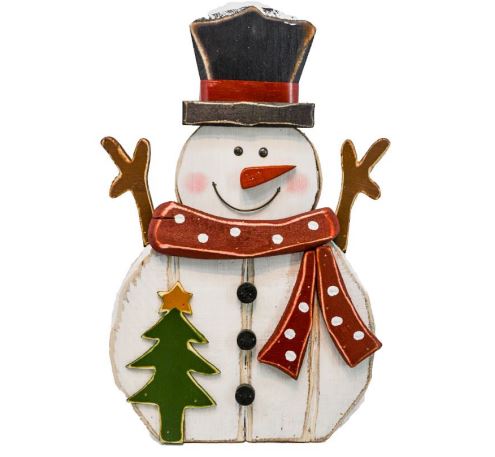 Wooden Snowman