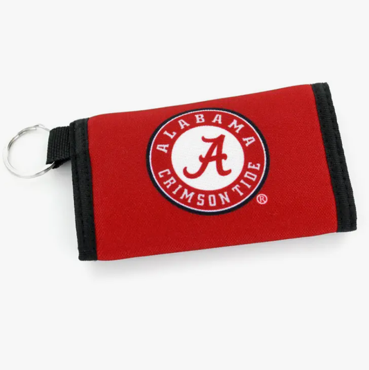 NCAA Alabama Crimson Tide Nylon Wallet Keychain