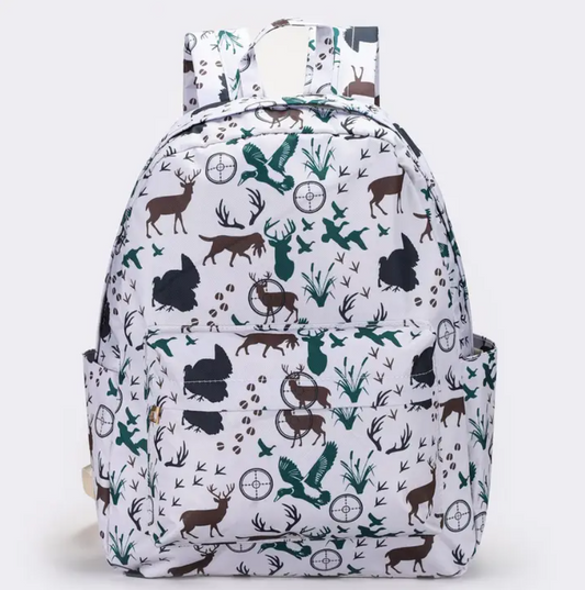 Gone Hunting Kids Canvas Backpack