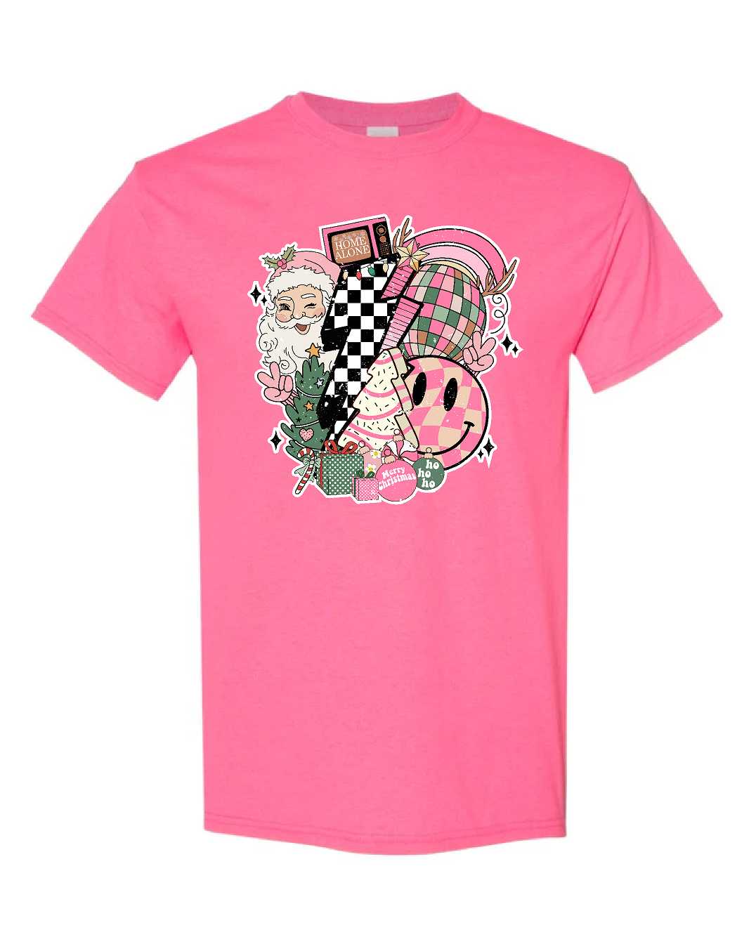 Retro Christmas Vibes Short Sleeve T-Shirt