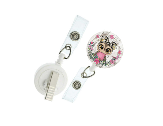 Cute Owl Badge Reel