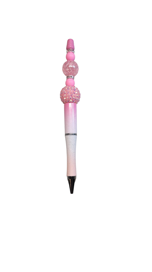 Pink Is My Signature Color Beaded   Pink Ombre Pen
