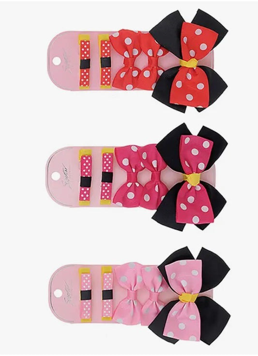 Polka Dot Hair Clip Set