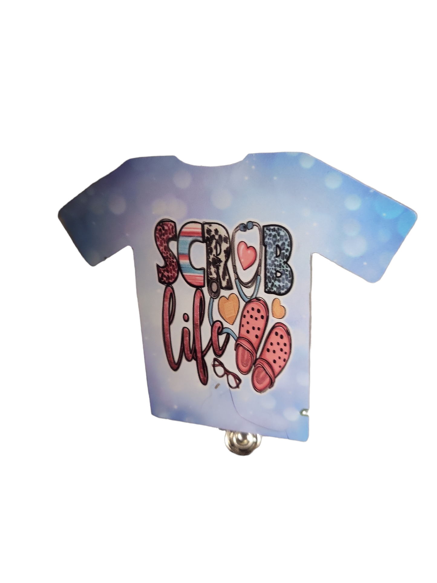 Scrub Life Acrylic Badge Reel