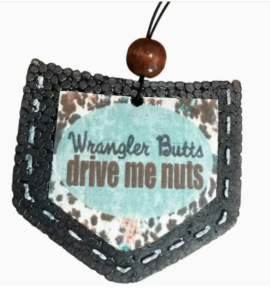 Wrangler Butts Drive Me Nuts  Car Freshie