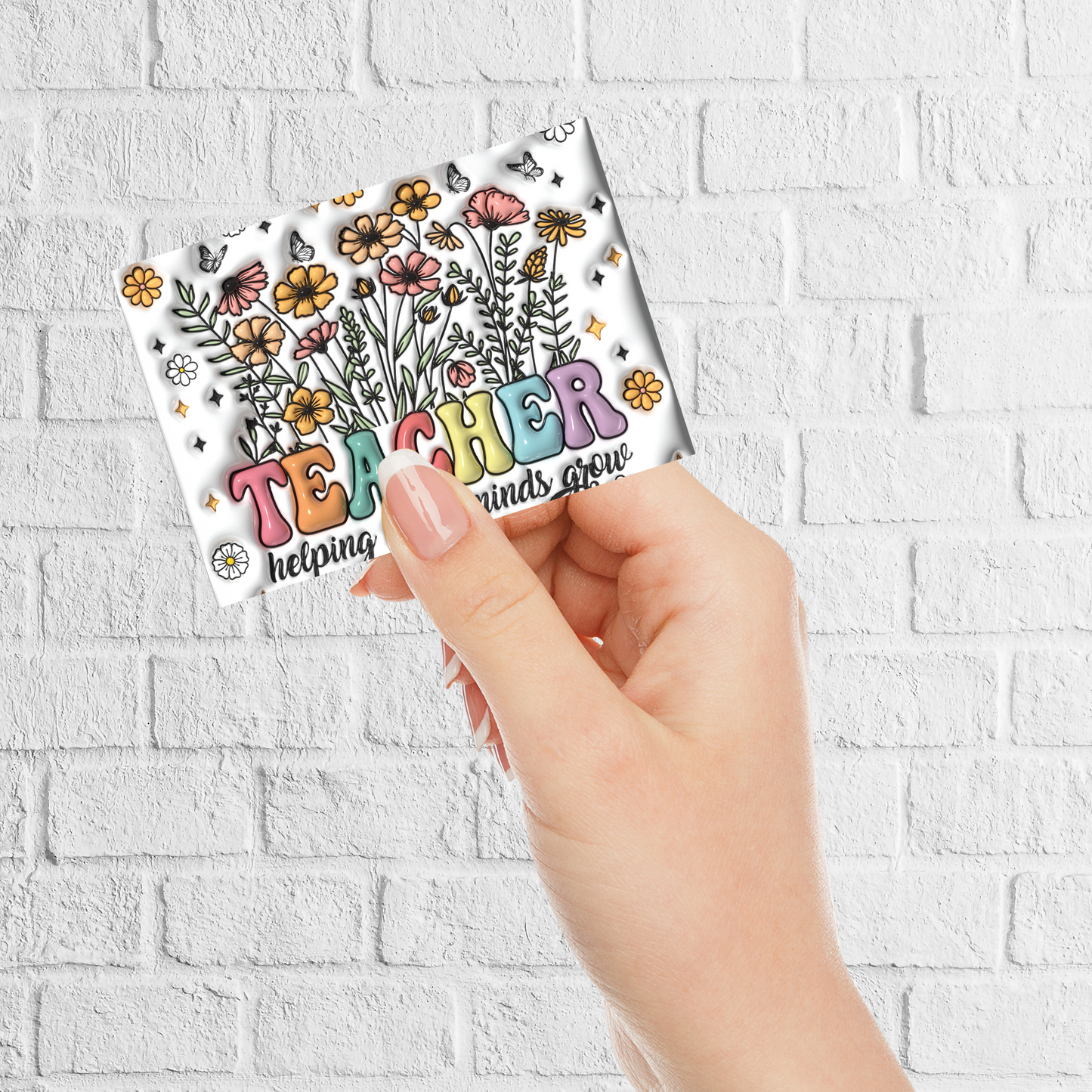 Assorted Design Teacher Magnet