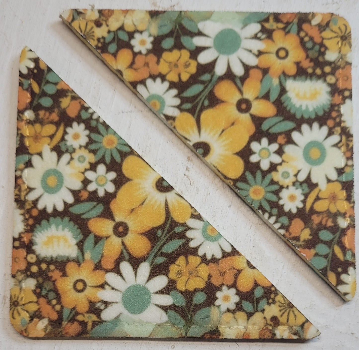 Set of Two  Golden Petals Corner Book Marks