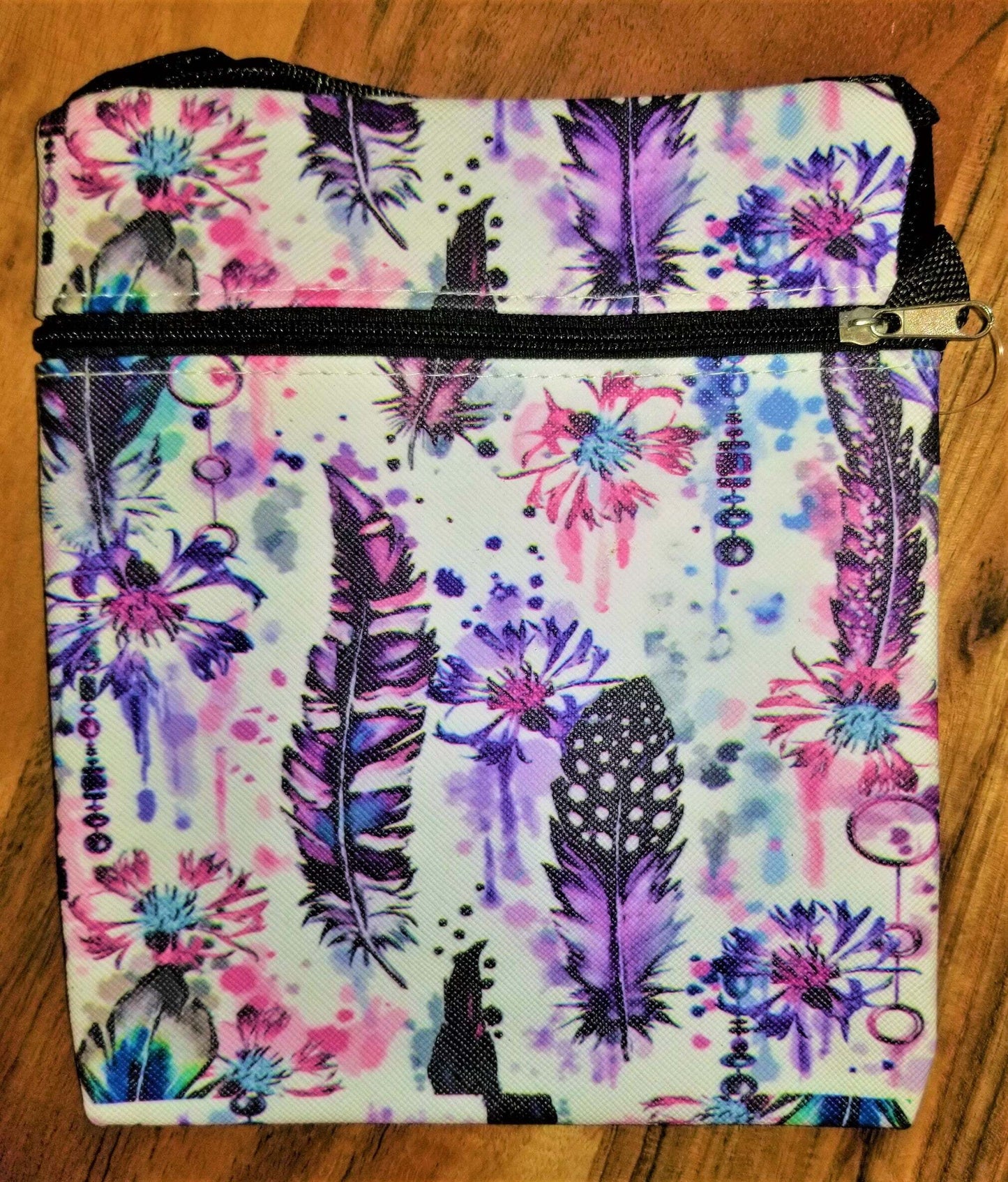 Feather Messenger Bag