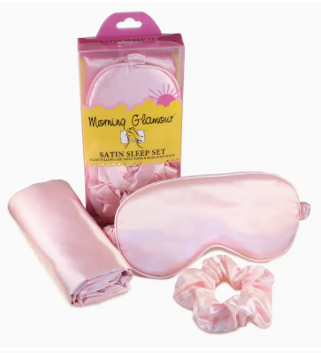 Ultimate Sleep Set Satin Pillowcase, Eye Mask and Scrunchie