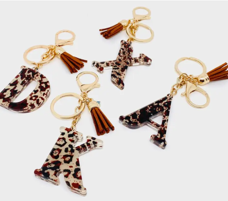 Fashion Leopard Print Keychain