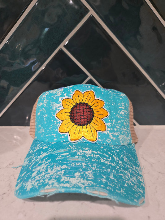 Jumbo Sunflower Patch Baseball Cap