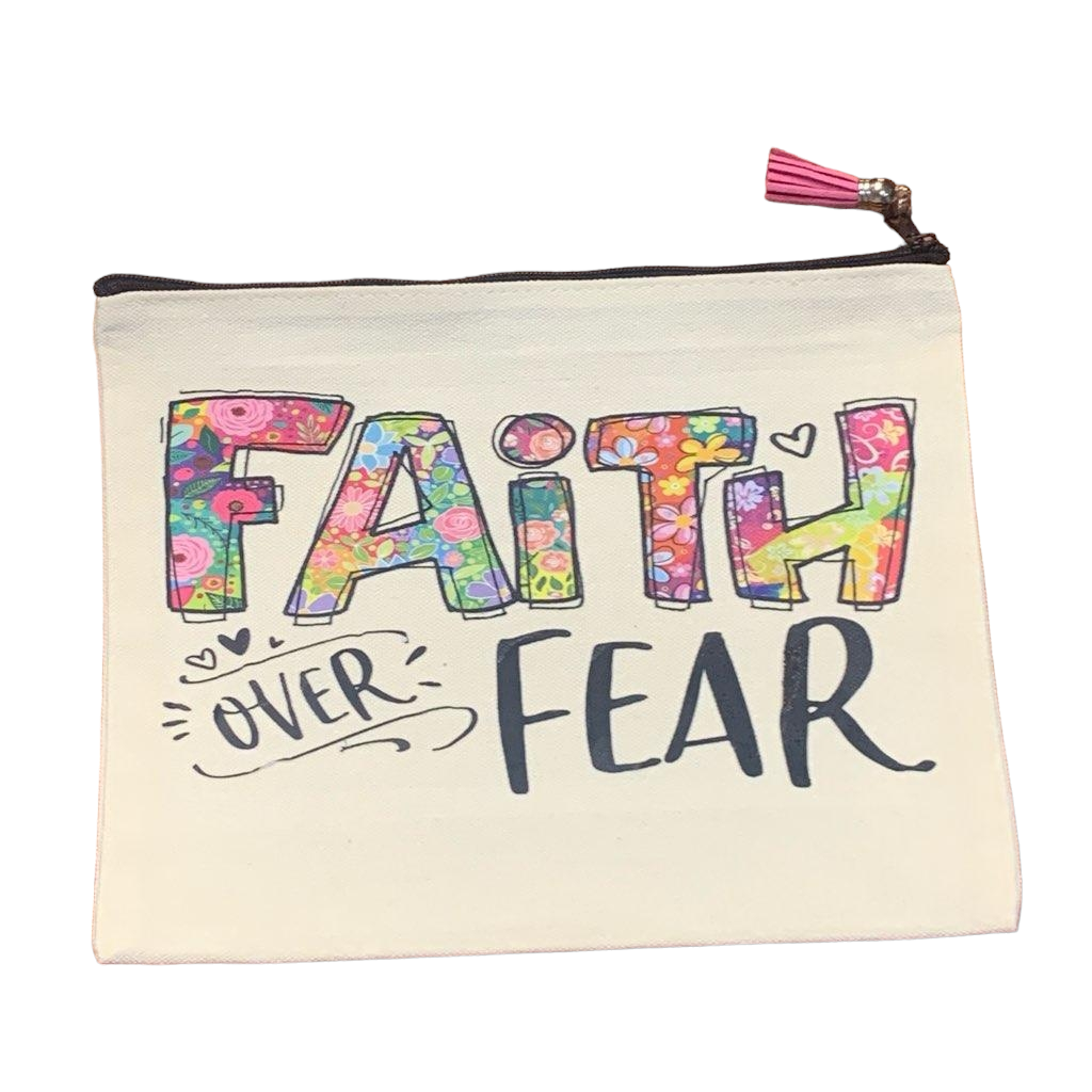 Colorful Religious  Quotes Zip Up Make Up