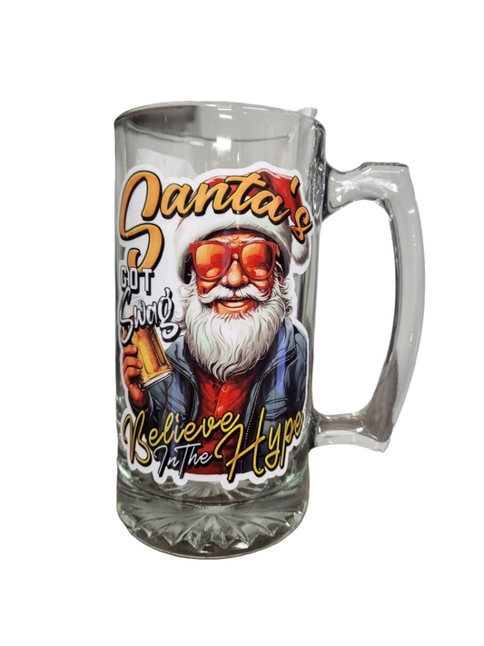Santa's Got Swag Beer Mug