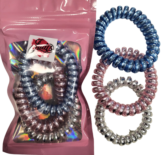 Pastel Pearlized Hair Cord Trio