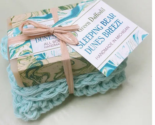 Sleeping Bear Dunes Breeze Soap & Washcloth Set - Michigan