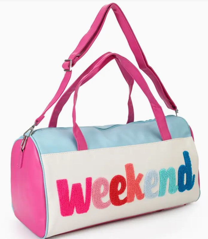 Weekend Embroidery Duffel Bag
