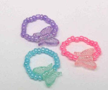 Set of  Three Butterfly Rings