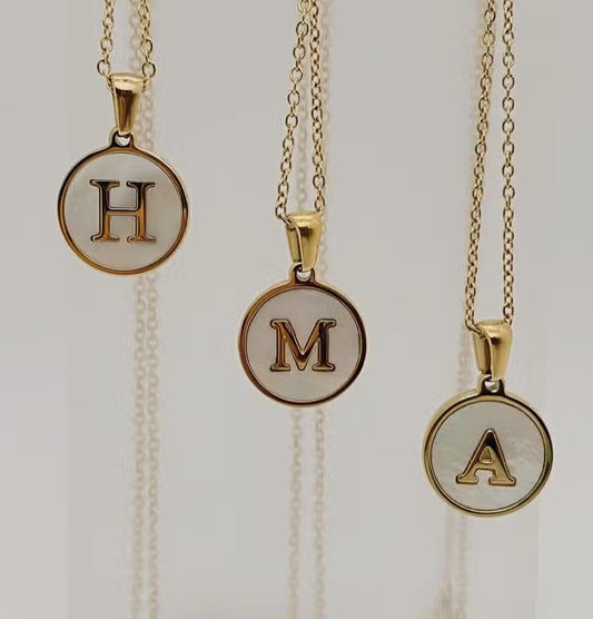 Round 18K Gold Plated Stainless Steel Necklace