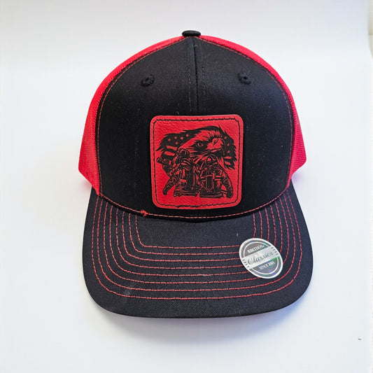 American Fire Fighter 6 Panel Mesh Ball Cap