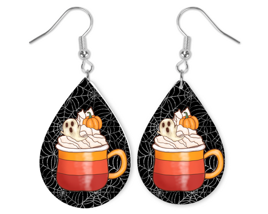 Cup Of Boos Tear Drop Earrings