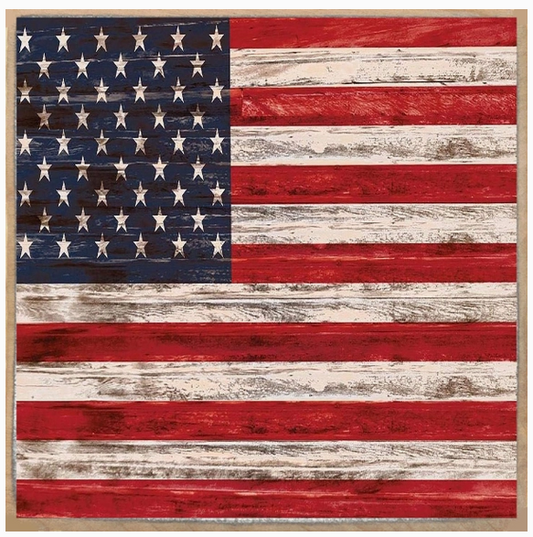 American Flag 4 x 4 Sign