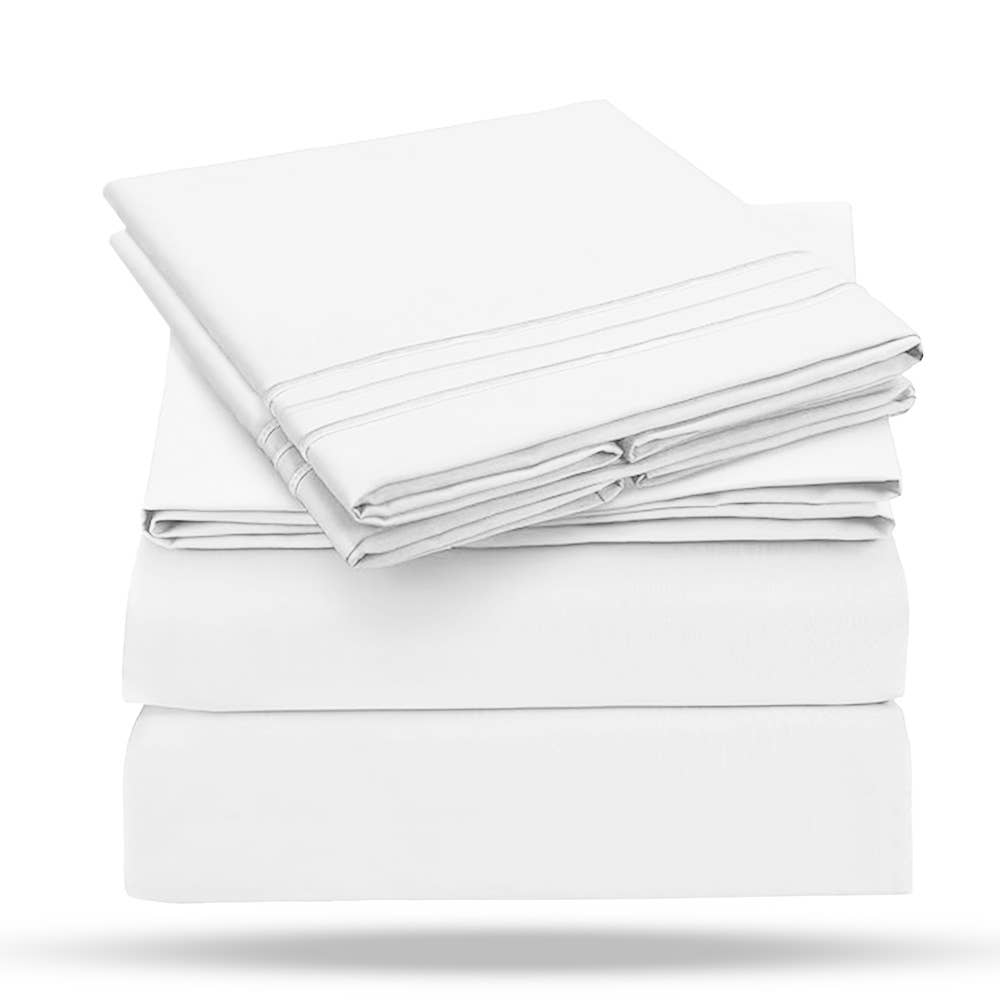 4 Piece Set: Kathy Ireland Ultra soft Microfiber Sheet Set