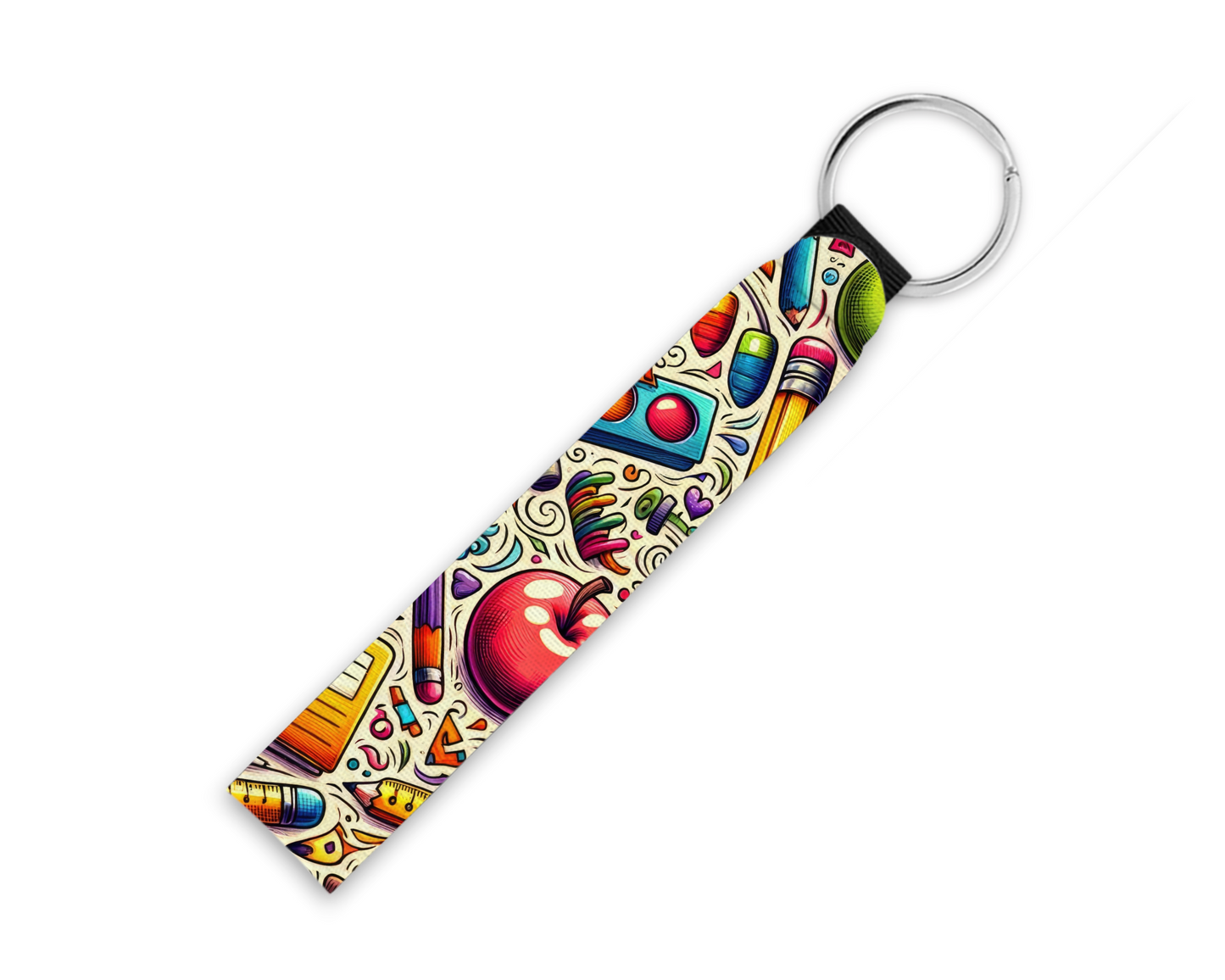 Funky Teacher Neoprene Key fob
