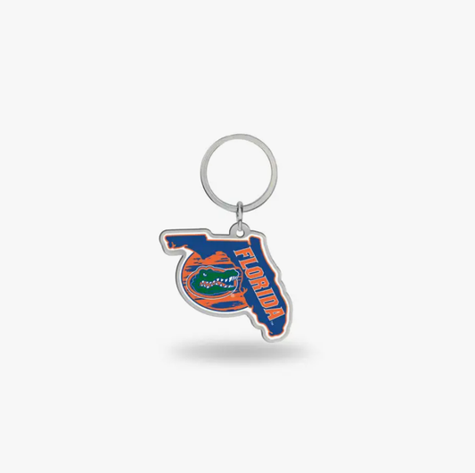 NCAA Florida Gators State Shape Keychain