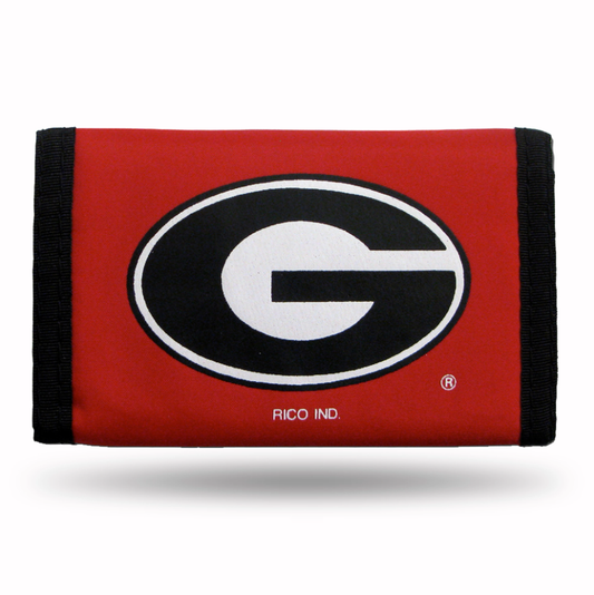 NCAA Georgia Bulldogs Nylon Trifold Wallet