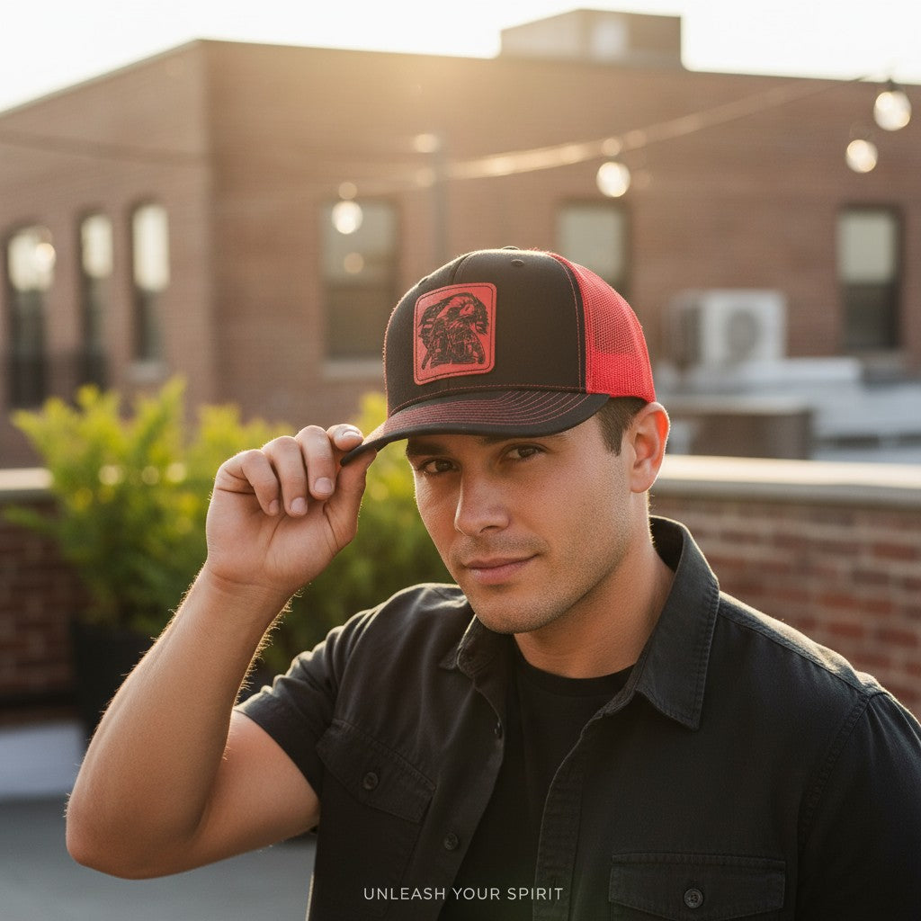 American Fire Fighter 6 Panel Mesh Ball Cap