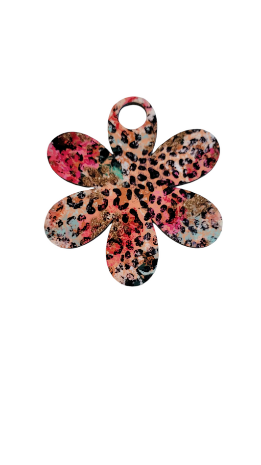 40 oz Golden Leopard Floral Tumbler Topper