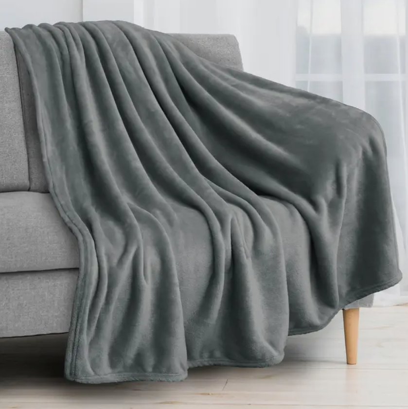 Charcoal Classic Fleece Throw 50" x 60"