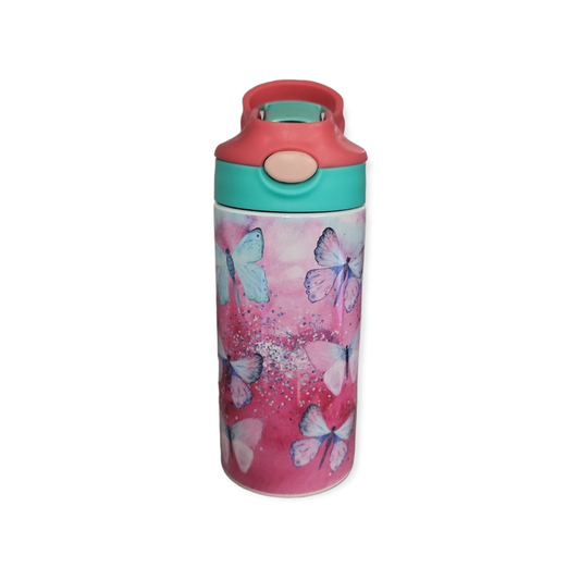 Butterflies 12oz Flip Top Tumbler