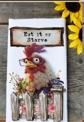 Eat It Or Starve Kitchen Towel