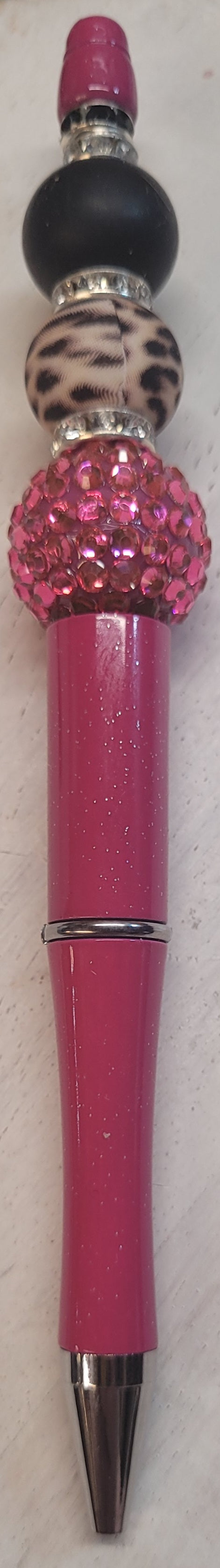 Fierce Fuchsia Beaded Pen