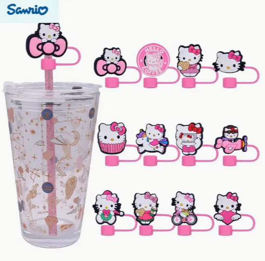 Sanrio Hello Kitty Straw toppers