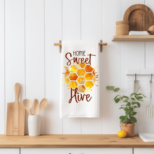 Home Sweet Hive Tea Towel