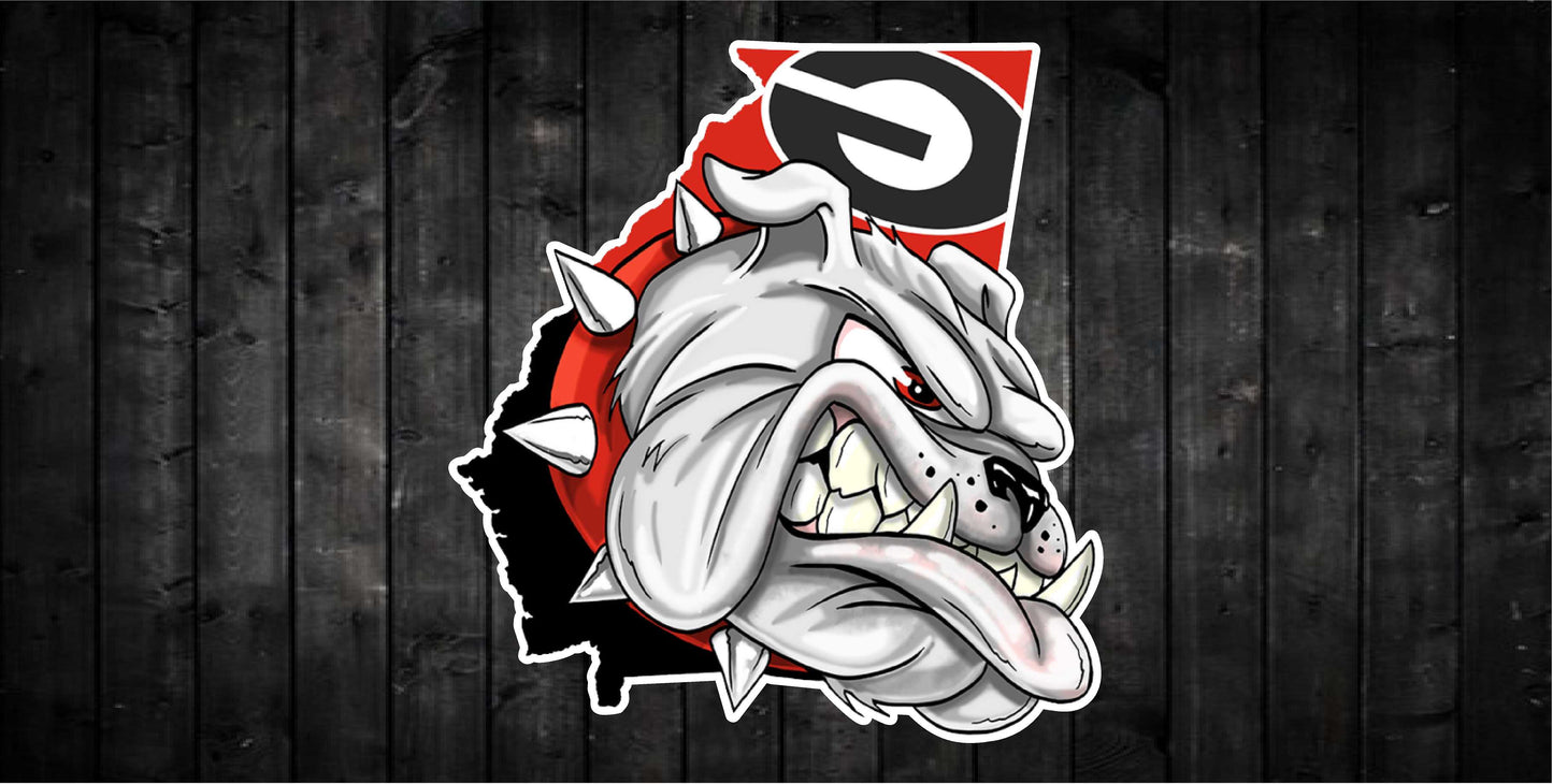 Georgia Bulldog State Car Tag