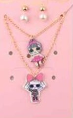 Two LOL Necklace & Earring Sets
