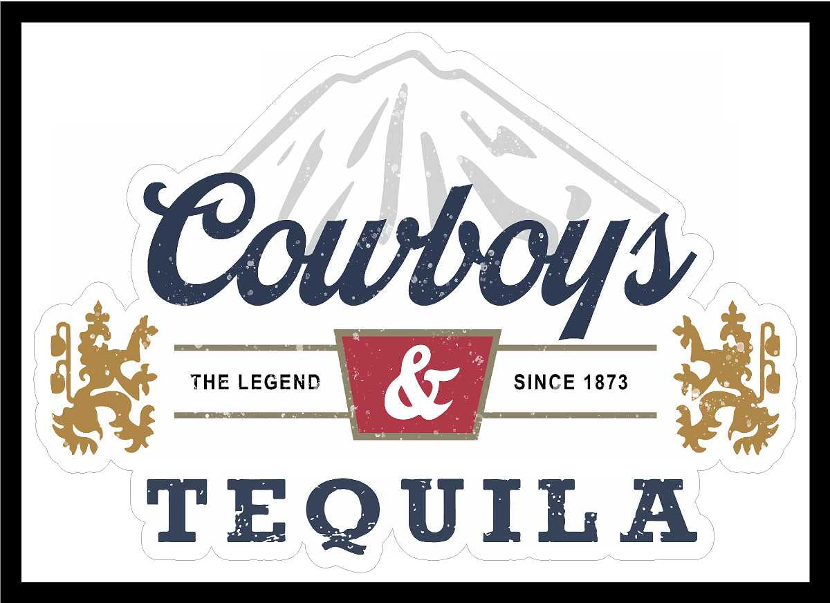 Cowboys & Tequila Vinyl Decal