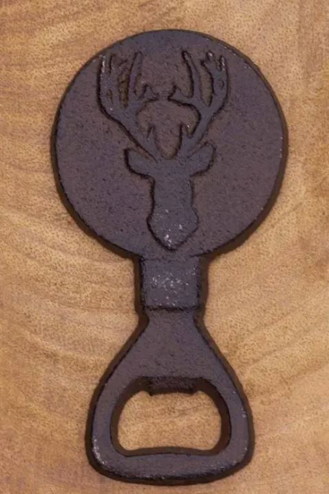 Antique Brown Deer Bottle Opener